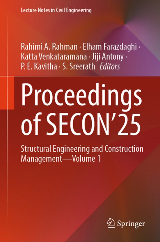 Lecture Notes in Civil Engineering742- Proceedings of SECON’25 ...