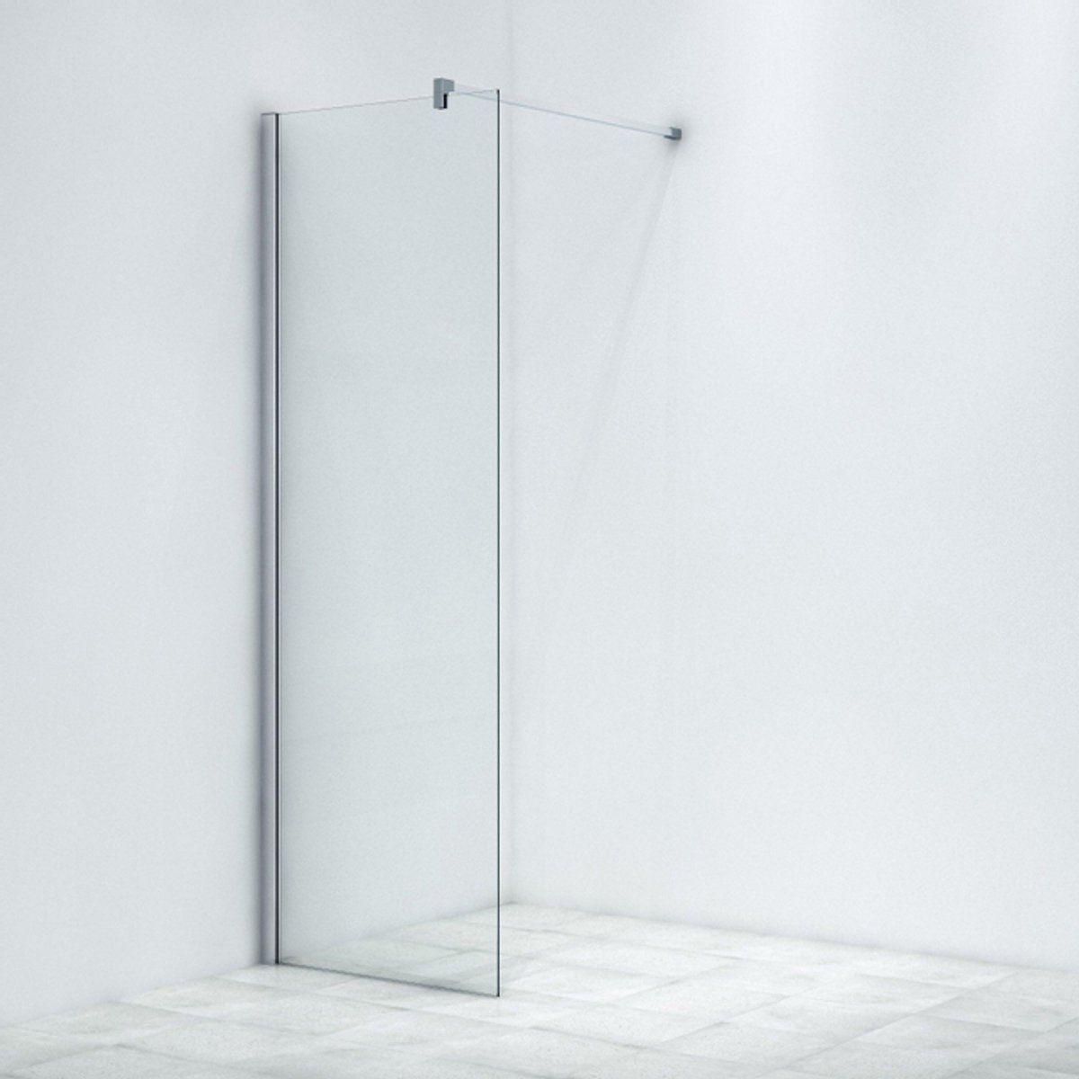 FugaFlow Eccelente Vetro Inloopdouche - 70x200cm - helder glas - chroom