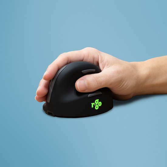 R-Go Tools R-Go HE Mouse, Ergonomisch muis, Large (Handlengte boven de 185mm), Rechtshandig, draadloos
