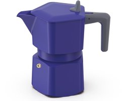 Italiaans koffiezetapparaat - PEZZETTI - PENTAEXPRESS - Aluminium - 3 kopjes - Blauw
