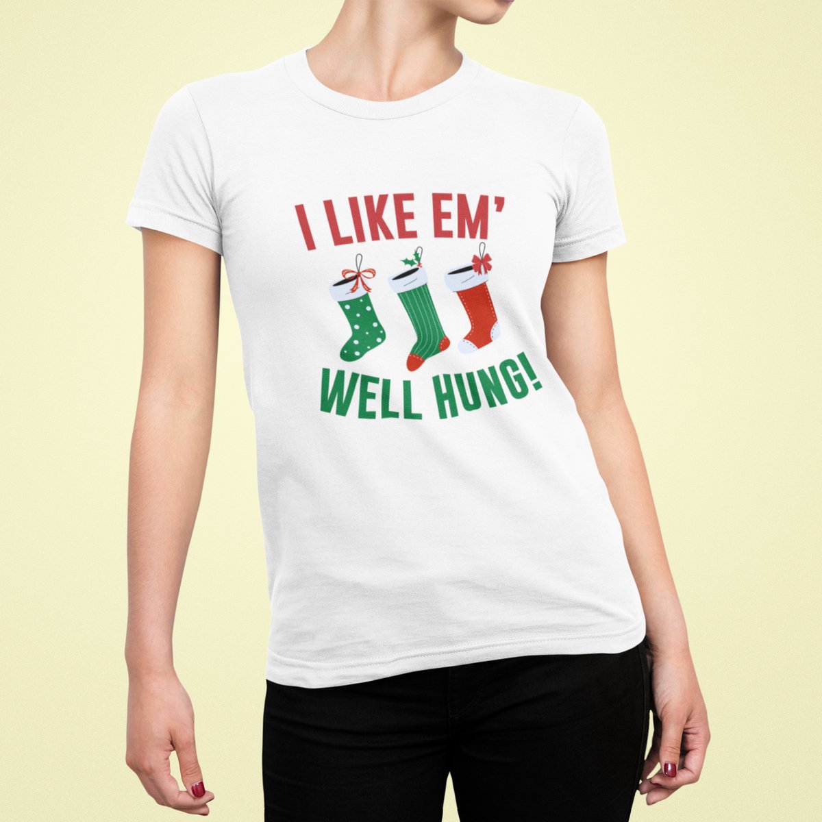 I Like Them Well Hung - T-shirt Vrouw - T-shirt Wit - Grappig T-shirt - Maat XXL - Cadeau Vrouwen - Limited Edition