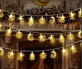 LED Ramadan Slinger – Kasteel, Maan & Ster, 10 LEDs (149,9 cm) – Batterij – Sfeerverlichting voor Binnen / Feest / Eid
