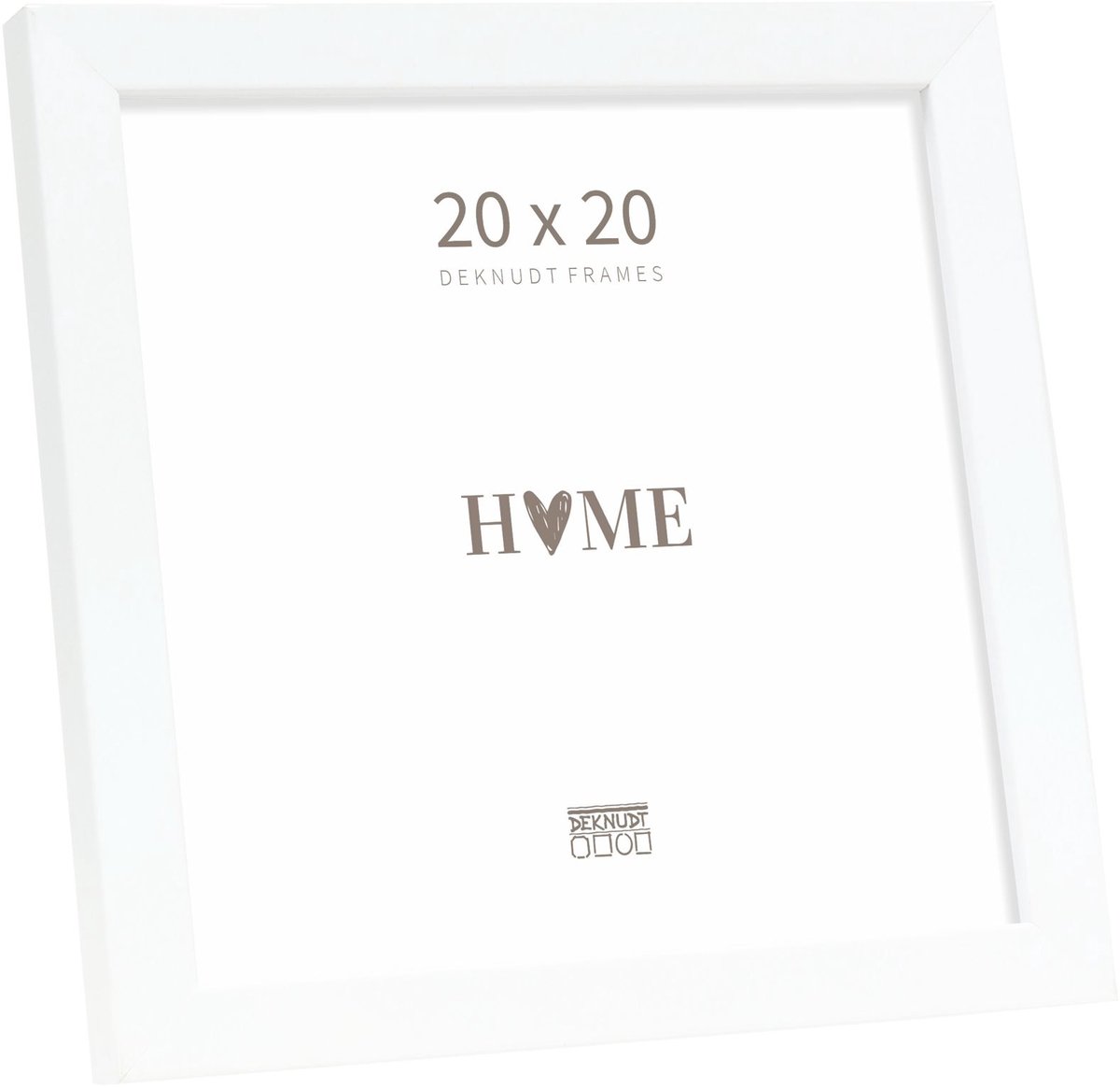 Deknudt Frames fotolijst S243K1 - wit - smal - foto 20x20 cm