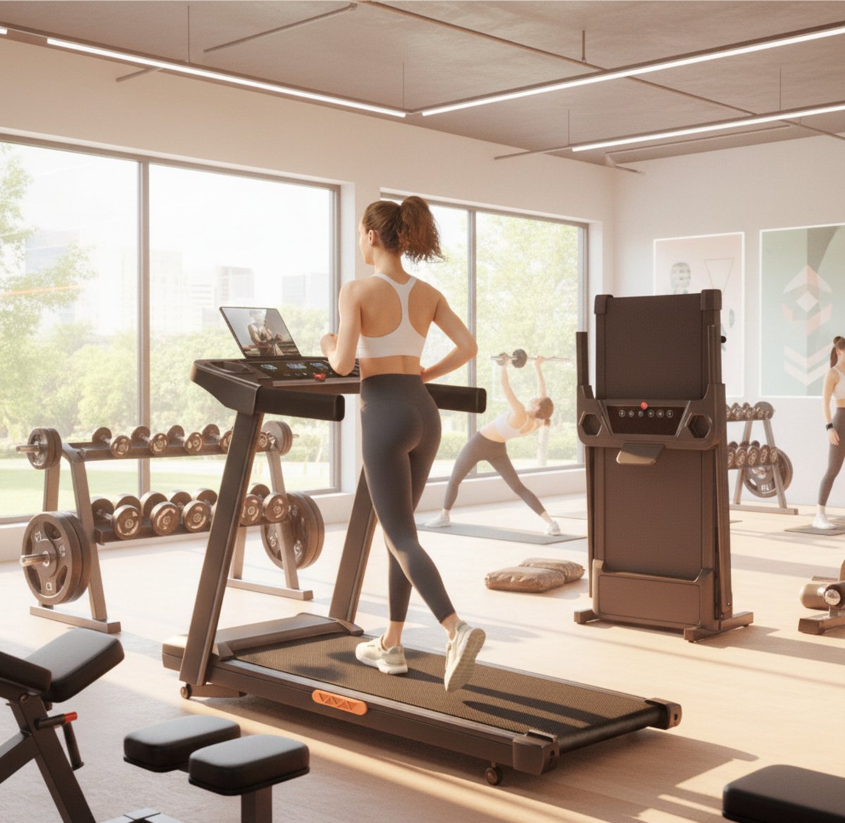 Treadmill Inklapbare Loopband met Helling 15% – 12 km/u – 3.0 PK Motor – 12 Programma’s – Stil & Schokabsorberend – Compact Fitnessapparaat voor Thuis – Altameubel