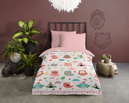 Kinder Dekbedovertrek Lulumoon Mousseline Kinderbeddengoed Set | 100x135 Cm Dekbedovertrek 40x60 Cm Kussensloop | Crème Zand Kussensloop 40x60 Cm Crème Zand