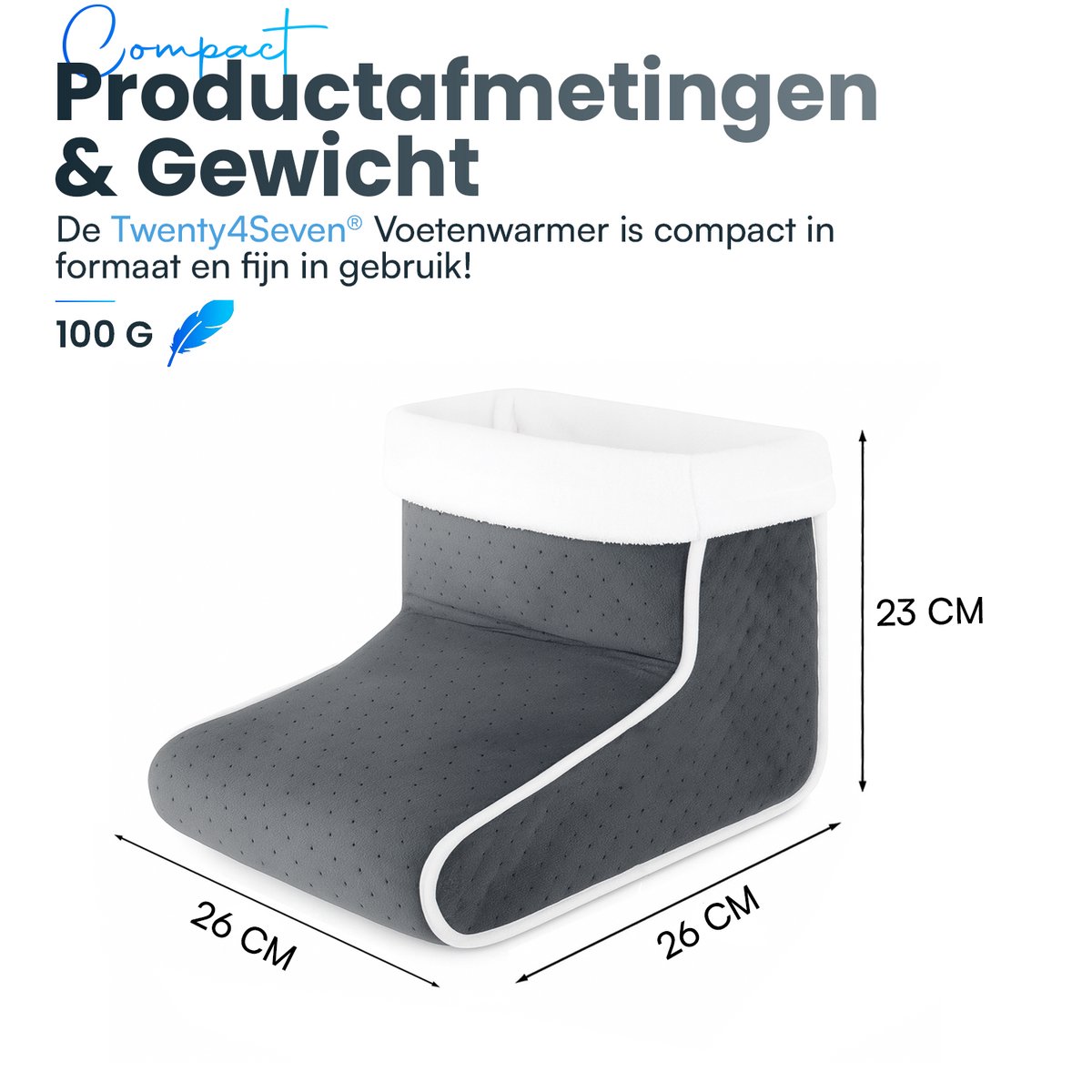 Twenty4seven® Elektrische Voetenwarmer met Timer - Voetverwarmer Electrisch & USB - 6 Warmtestanden - Verwarmde Voetenzak met Overhittingsbeveiliging – foto 3