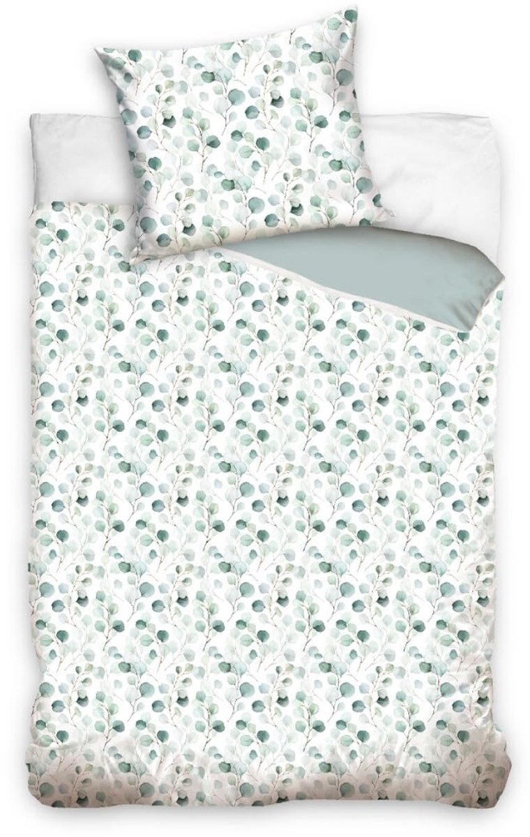 Unyqoos Liefdevol Kinderbeddengoed van Katoen met Schattige Motieven 135x200 cm groen