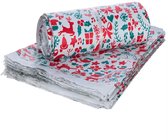 Kerstzakjes voor Cadeautjes - 28x42 cm - 5 stuks - Met plakstrip - Geschenkzakjes Kerst thema