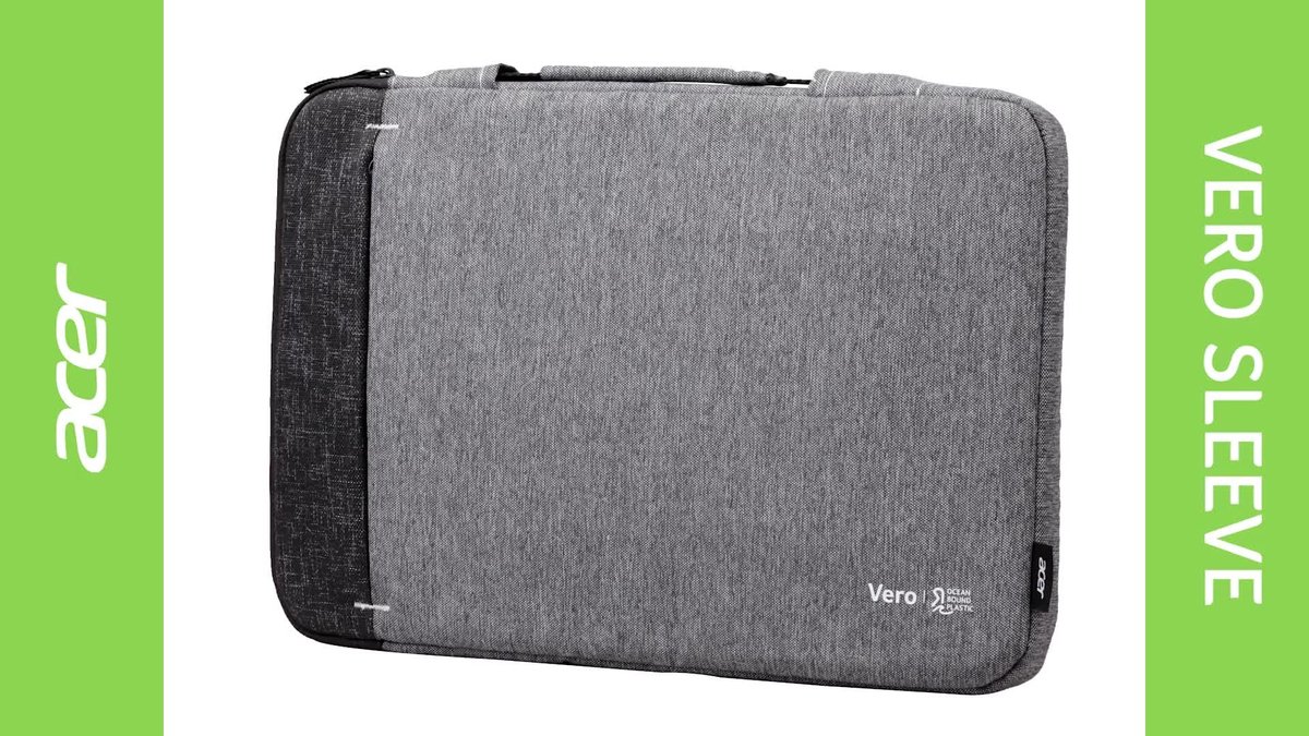 Acer ABG330 35,6 cm (14") Opbergmap/sleeve Zwart, Grijs