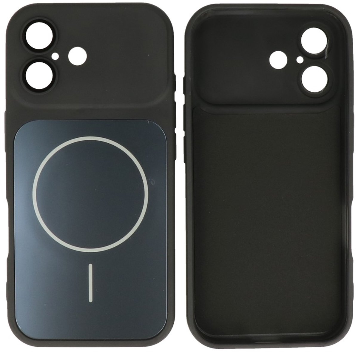 MagSafe Telefoonhoes – Shockproof Case met Camera Bescherming – Geschikt voor iPhone 17 - Zwart