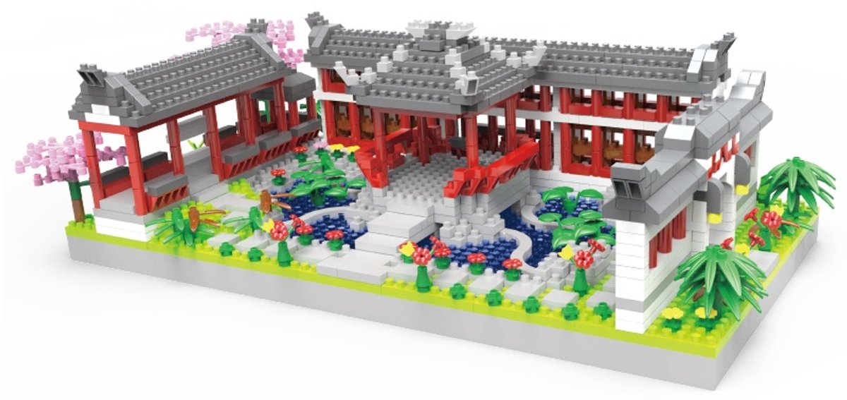 K-A2.1 803 Mini Building Block Chinese Architecture 1628pcs
