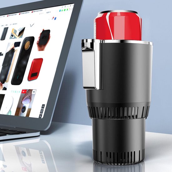 Draagbare 12V autowaterkoker, waterkoker, kleine elektrische reiswaterkoker, koffieverwarmer en koeler, mini elektrische thee- en koffiemok voor forenzen/roadtrippers, water, dranken van Merkloos — afbeelding 2