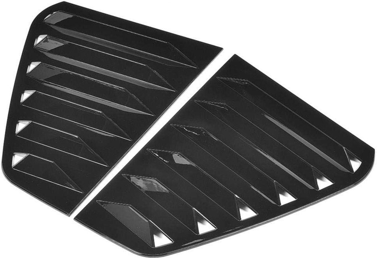 Provento - Lamellen Zijruiten Air Vent Scoop Cover Blinds Trim Auto Modificatie - R Mk7 / Mk7.5 2013-2020 (Glanzend zwart)