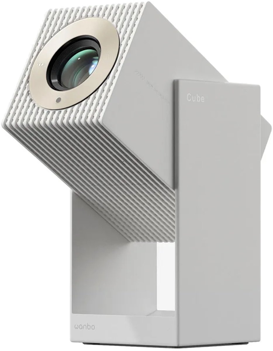 Wanbo Cube 2 Pro 500 ANSI lumen full hd beamer met Android TV wifi