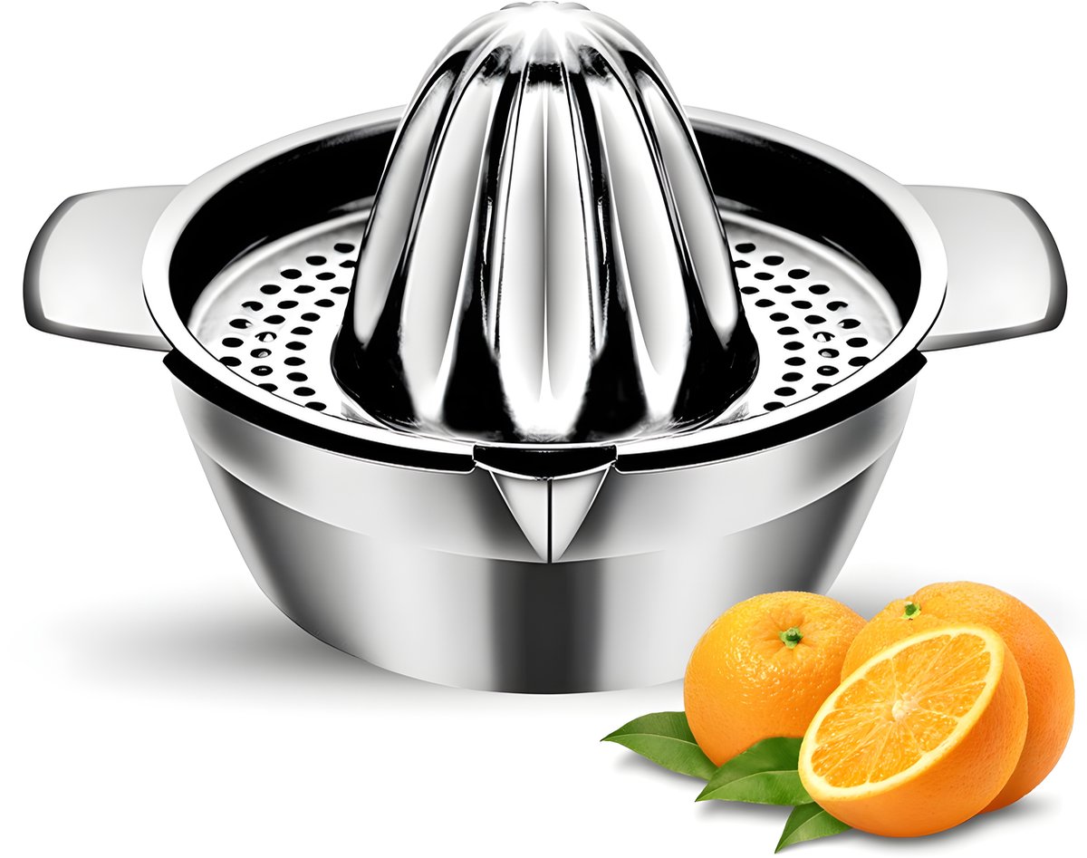 HI NATURE Handmatige Citruspers met bakje