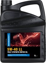Lindemann Motorolie 5W40 Longlife - 5L - Brandstofbesparing - ACEA A3/B3/B4, C2/C3-10 - API SN/CF - voor Benzine- en Dieselmotoren