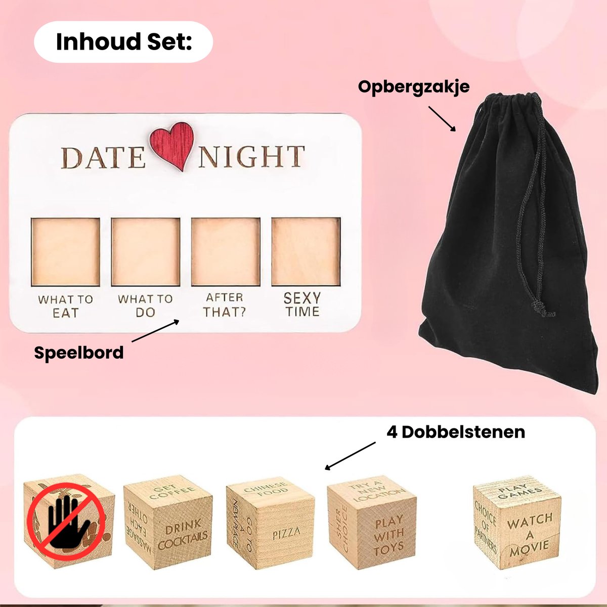 Date-Night dobbelspel, date-nacht dobbelstenen | date-ideeën koppels