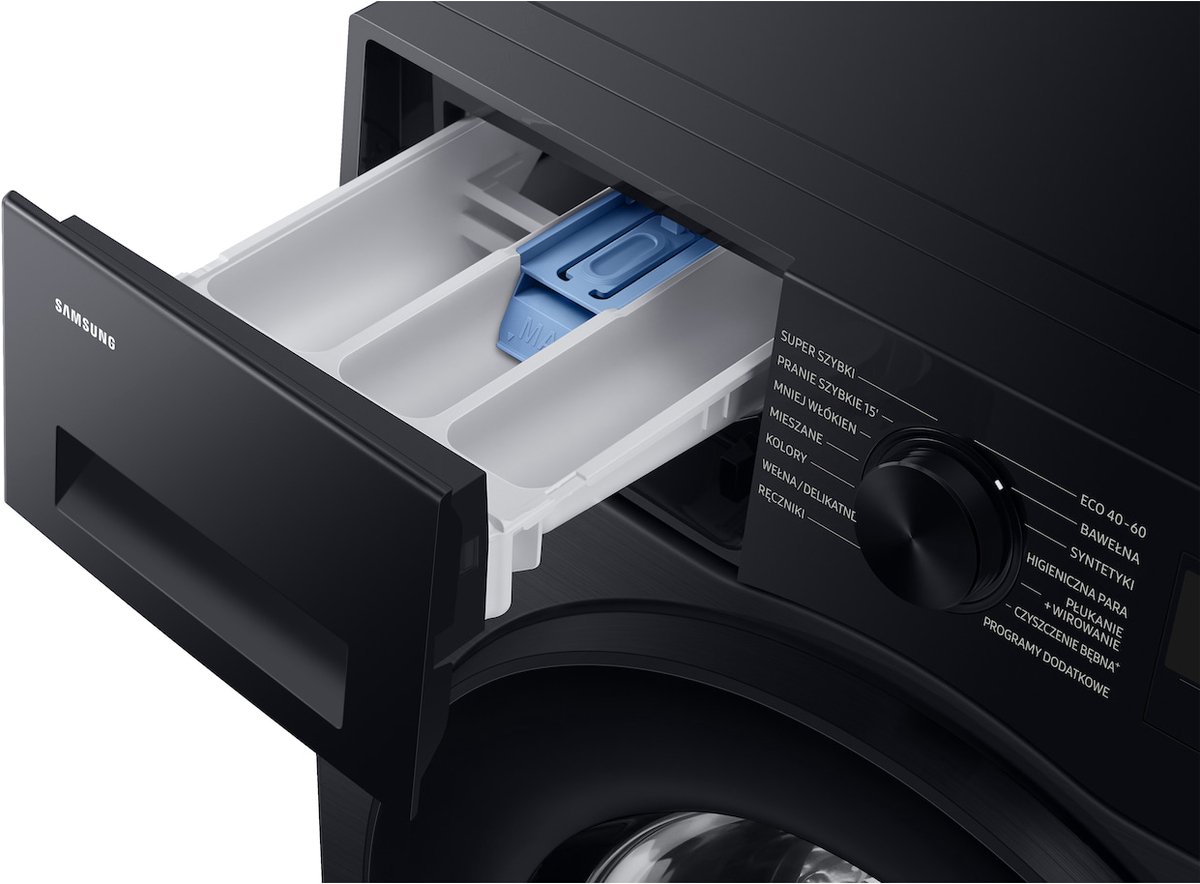 Samsung WW90DG5G34AB voorlader 9 KG wasmachine met AI Ecobubble™ zwart — afbeelding 4