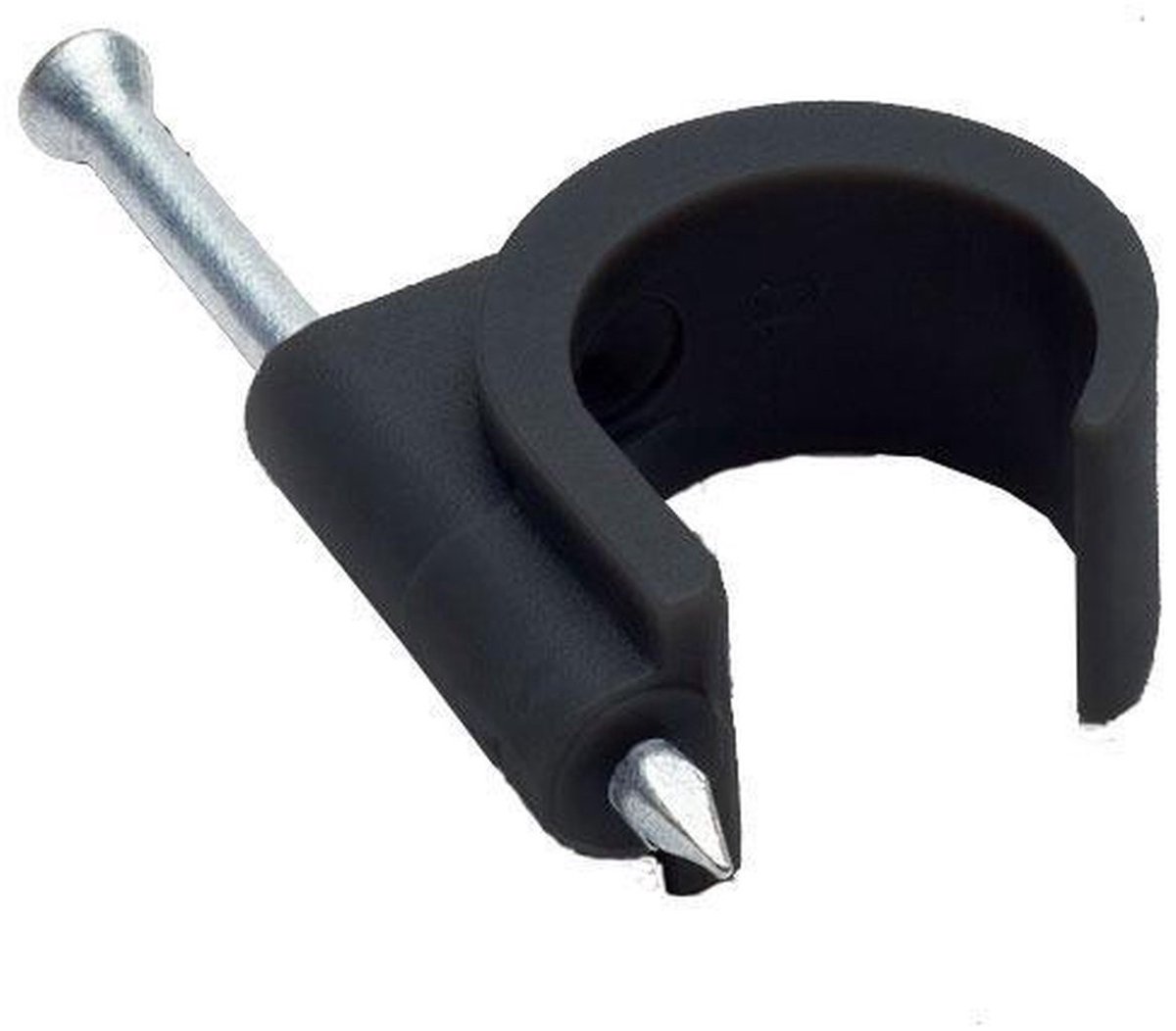 Kabelklemmen met spijker voor kabels tot 8mm - 20 stuks / zwart