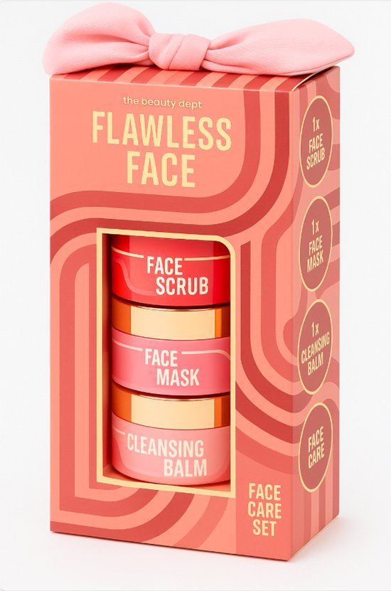 Luxe Gezichtsverzorging Set – Face Scrub – Face Mask – Cleansing Balm – Haarband – Skin Care Giftset – Verzorgingsset voor Vrouwen & Meiden – Perfect Cadeau voor Sinterklaas & Kerst
