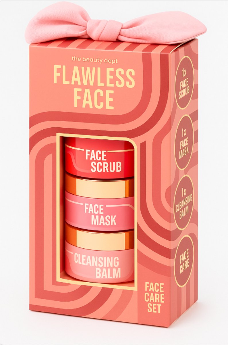 Luxe Gezichtsverzorging Set – Face Scrub – Face Mask – Cleansing Balm – Haarband – Skin Care Giftset – Verzorgingsset voor Vrouwen & Meiden – Perfect Cadeau voor Sinterklaas & Kerst