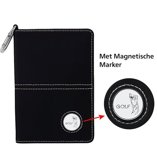Golf Scorekaarthouder met Magnetische Marker - Scoreboek Houder & Potloodhouder - Stevige KWALITEIT - Golf Scoreboekje - Score kaart - Mapje - Golf accessoires - Cadeau van Merkloos — afbeelding 4