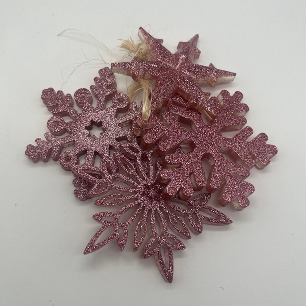 Kersthangers - Kersthanger set van 4 - oud roze
