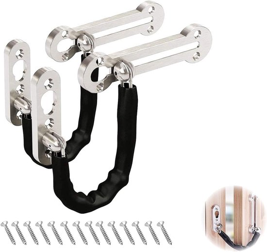 Foto: Pasper deurstopper 2 stuks 9 x 8 cm zwart 1 1 kg deurstoppers voor binnen en buiten deurbuffer
