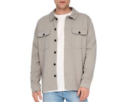 ONLY & SONS ONSNEWKODYL OVERSHIRT SWEAT NOOS Heren Overhemd - Vintage Khaki Melange