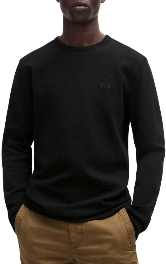 BOSS - Pull Tempesto Zwart - Homme - Taille M - Coupe Regular