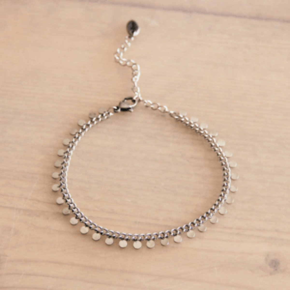 Juvana Armband Met Muntjes - Zilverkleurig - Hippe Accessoire Voor Dames