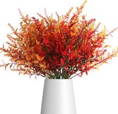 Bouquet de 12 fleurs artificielles d'automne - Plantes artificielles - Décoration Fleurs automnale - Branches d'automne avec feuilles Esdoorn - Résistant aux intempéries - Usage intérieur et extérieur - Sans entretien - Décoration d'automne