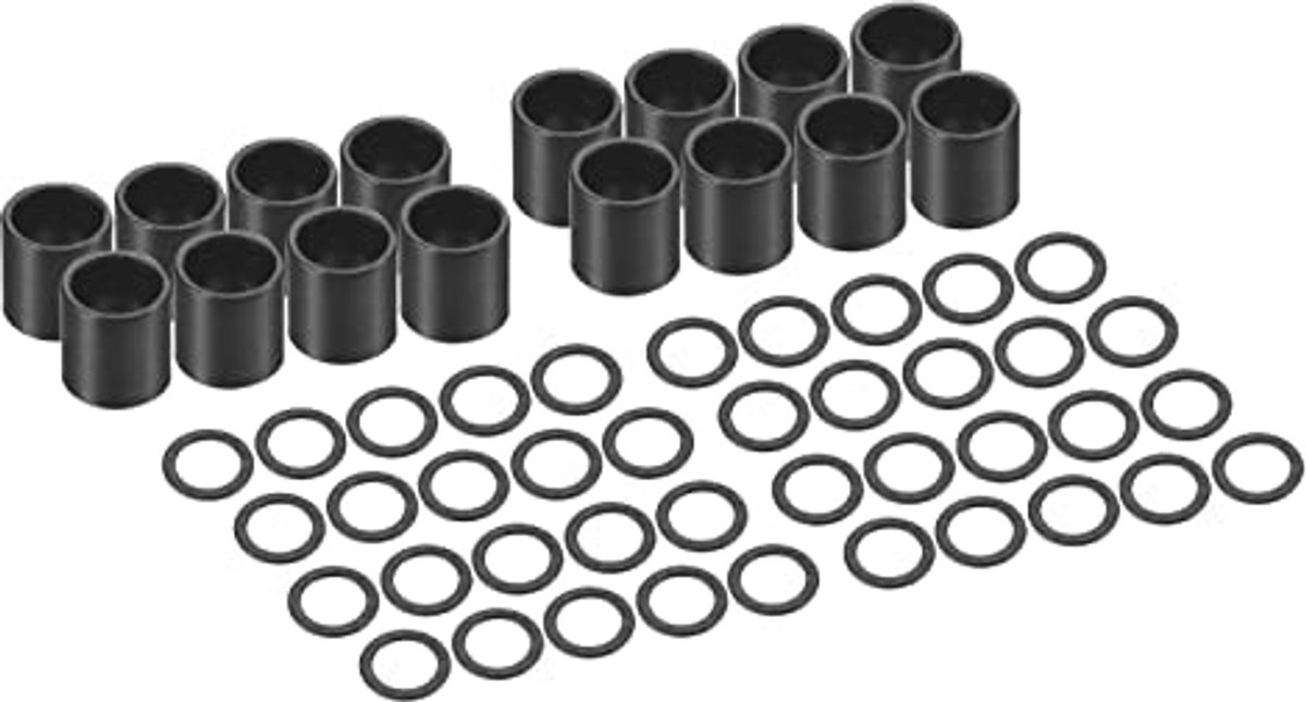 Skateboard Lagervrijhouders en Snelheidsringen Set - 16 Delen en 40 Stuks
