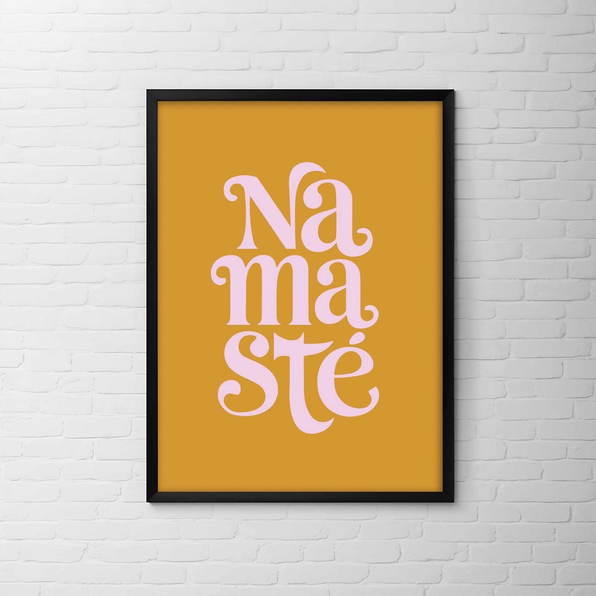 Namasté Poster – 21x30cm Small - Yoga poster, Yoga decoratie, yoga groet poster, namaste groet