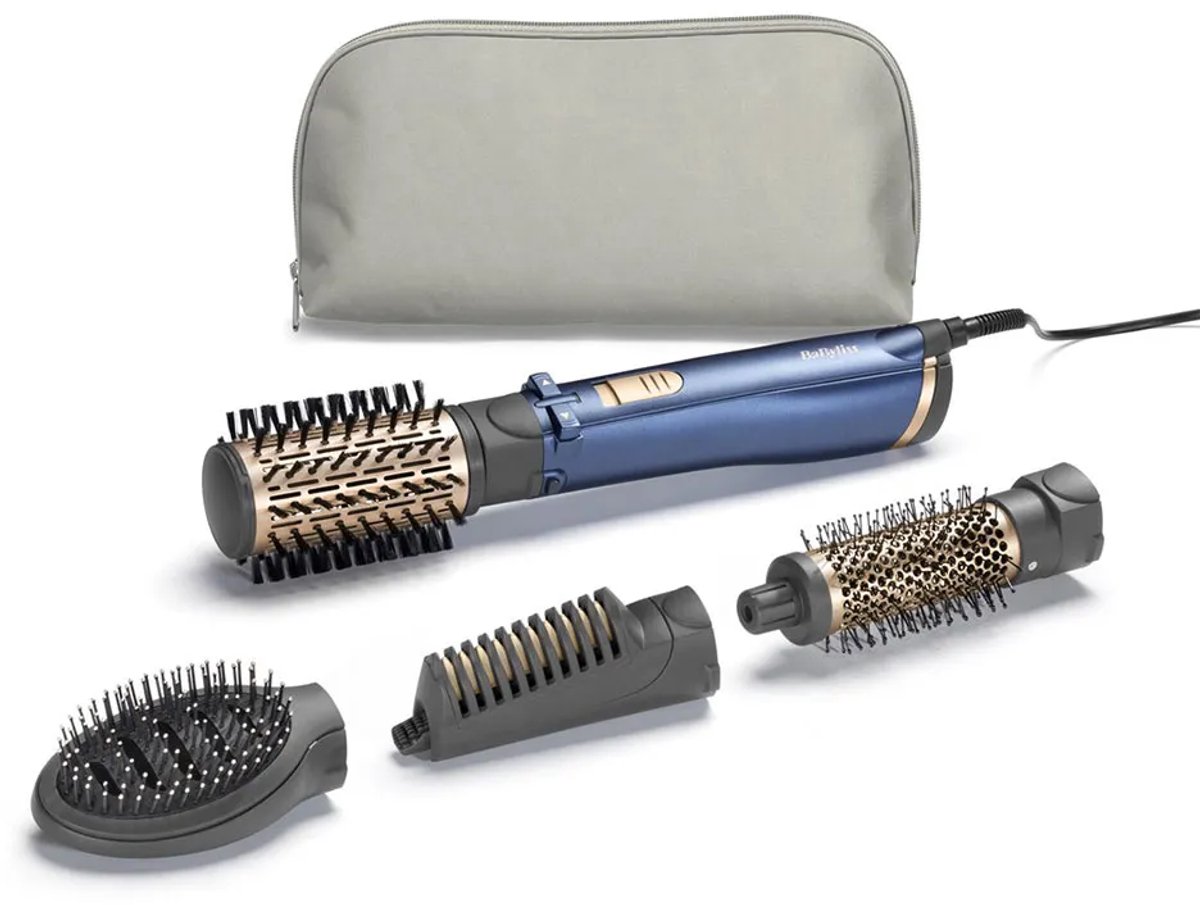 BaByliss Style Pro 1000 AS965E Föhnborstel - Multistyler met 4 opzetstukken - Roterende 50mm opzetborstel - Coolshot - 1000W [Airstyler]