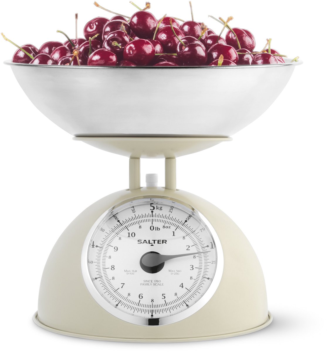 Salter Timeless Mechanische Keukenweegschaal | 5 kg Capaciteit | Crème