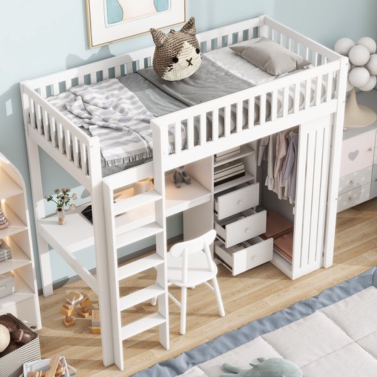 Vind hoogslaper met glijbaan in Kinderkamer | Stapelbedden en