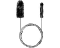 1 Stuk - Rioolreinigersveer - Ontstoppingsveer - Afvoer -Metalen rioolbaggermachine - Rioolontstopping - Afvoer Ontstoppen - Verstopte Gootsteen - Rioolveer 200 cm - Ontstoppers - Zwart