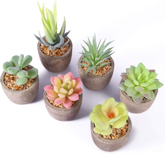 Plante artificielle, plant décorative, succulente artificielle, décoration pour tables d'extérieur, maison, balcon, bureau