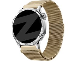 Bandz Smartwatch bandje Milanese 20mm - geschikt voor Samsung Galaxy Watch 7 40 & 44mm / 6 (Classic) / 5 (Pro) / 4 / FE / 3 - 41mm / Active - Polar Pacer / Unite / Ignite - Amazfit GTS 1/2/3/4 / Bip 3 Pro / U Pro - Goud