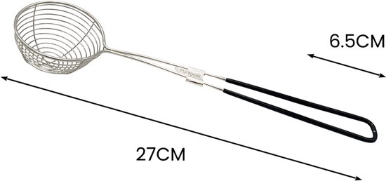 Purepeak Fondue Netjes - Chinese Fondue - RVS - Ø6.5 cm - 4 Stuks - Zwart van Purepeak — afbeelding 3
