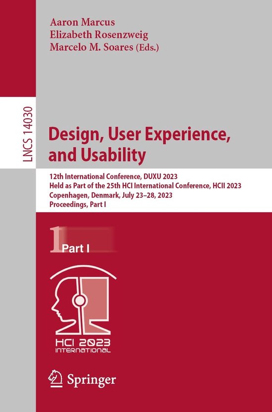 Springer Nature Proceedings Computer Science 1 - Design, Use ... - cover