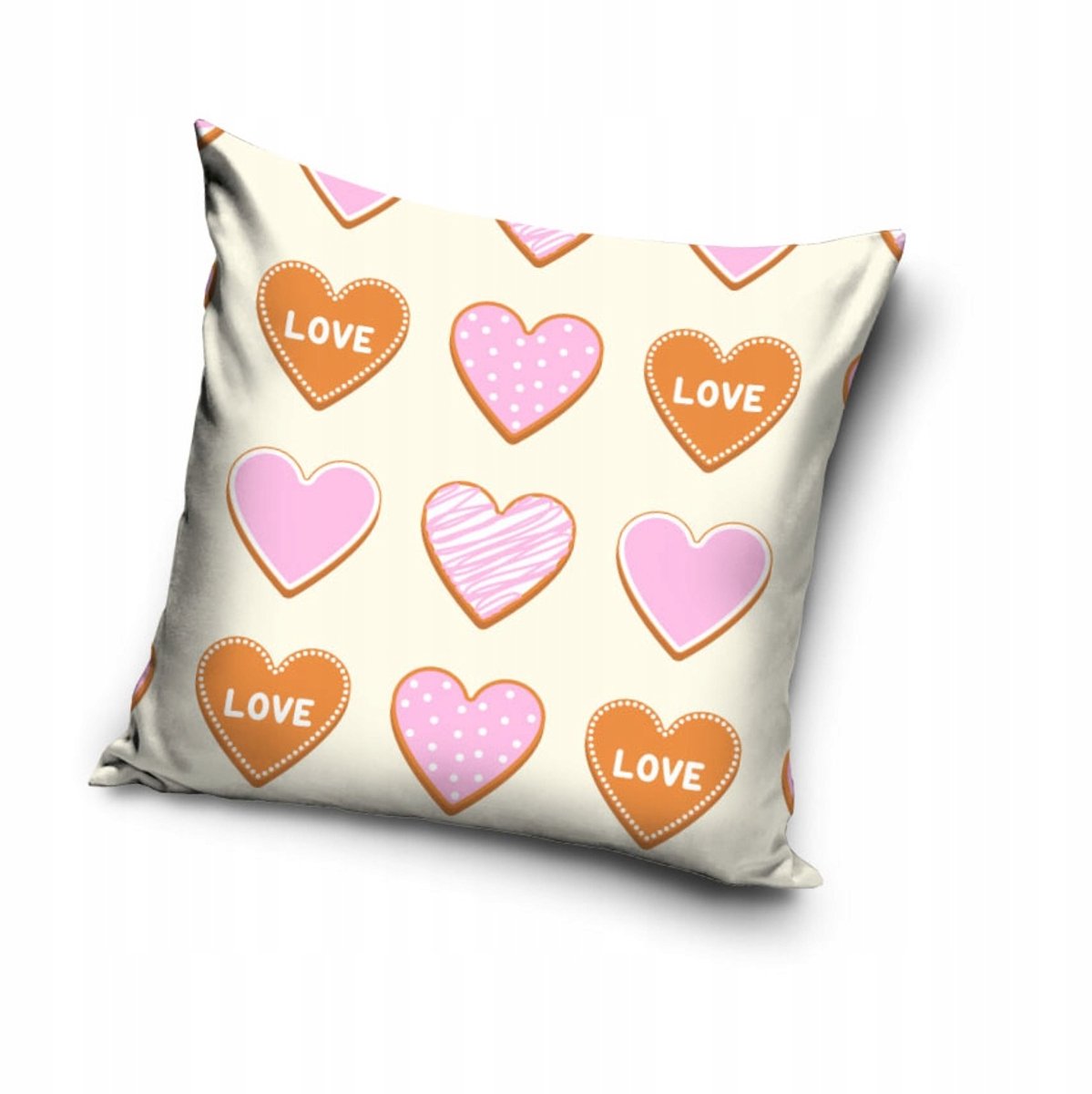 Decoratieve Kussensloop Hartjes 40x40 cm - Liefdevol Design