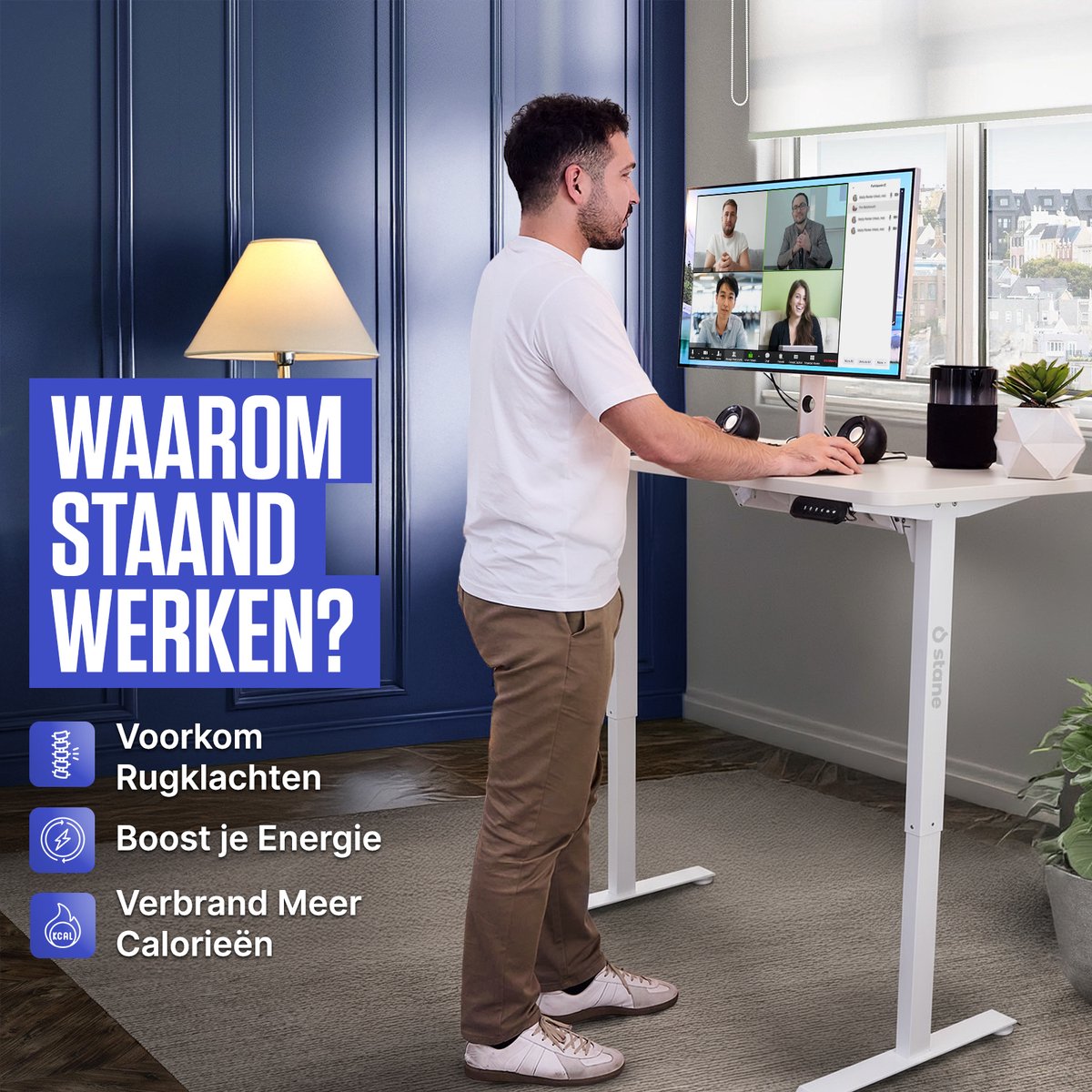 LG Stane Zit Sta Bureau Elektrisch - 4 Geheugenposities thumbnail 5