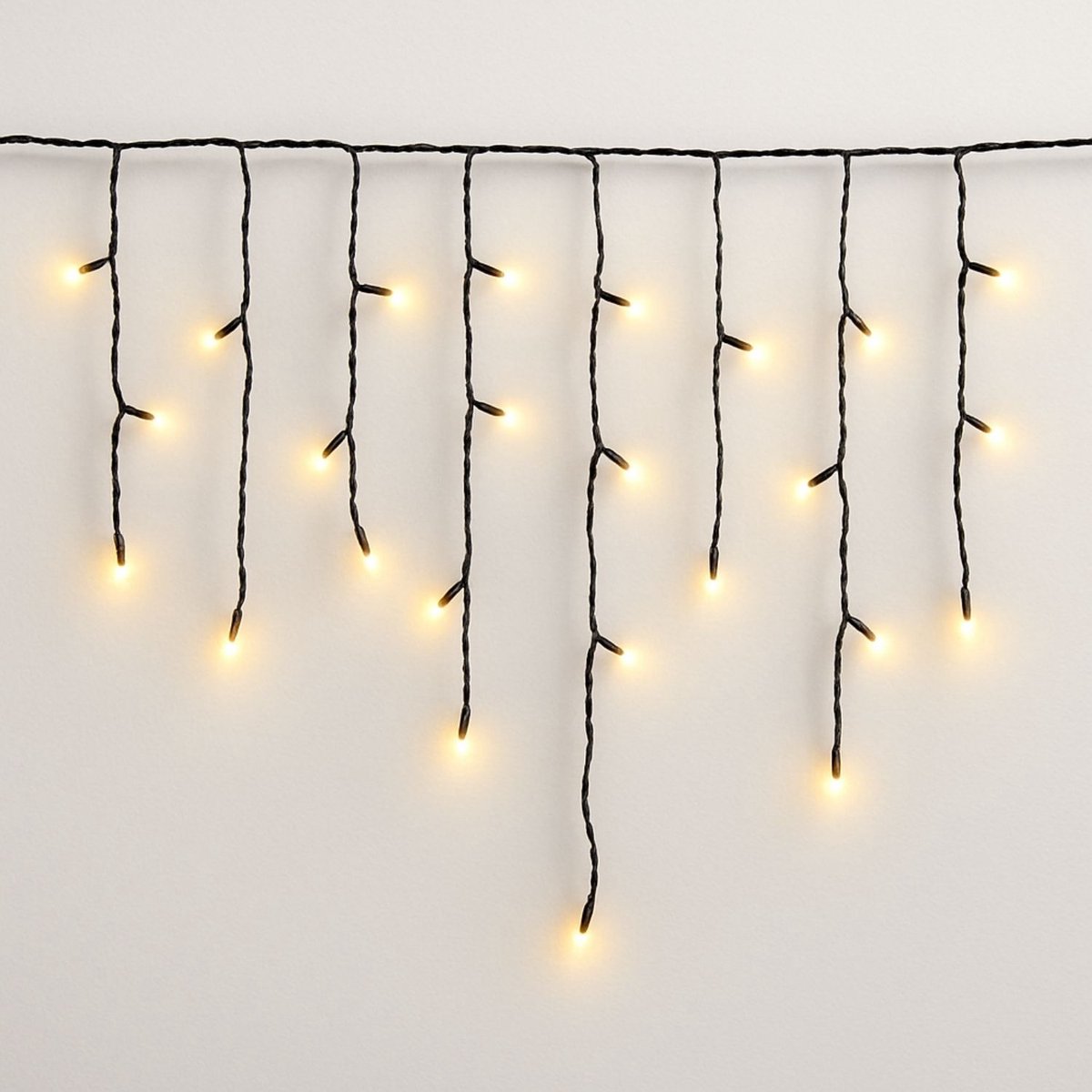 FlinQ IJspegel Lichtslinger Amber 200 LED - Gevelverlichting - Amber Licht - 14 meter (4,68 meter licht) - Kerstverlichting buiten