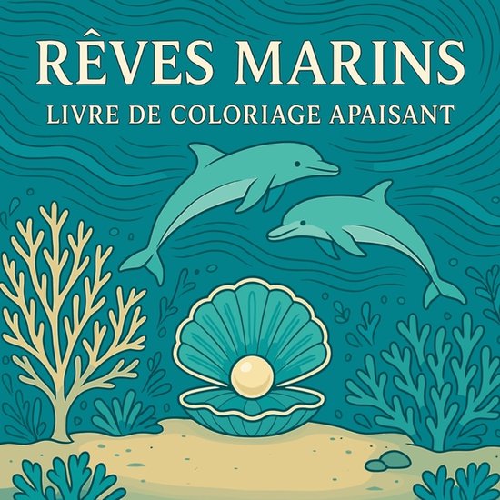 Rêves marins - Livre de coloriage apaisant - cover