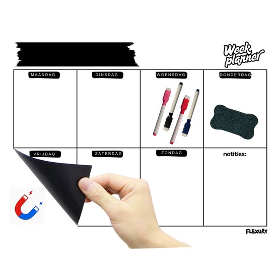 Fydun Fydun Helder Acryl Magnetische Droog Uitwisbare Kalender voor Fydun Fydun Helder Acryl Magnetische Droog Uitwisbare Kalender voor