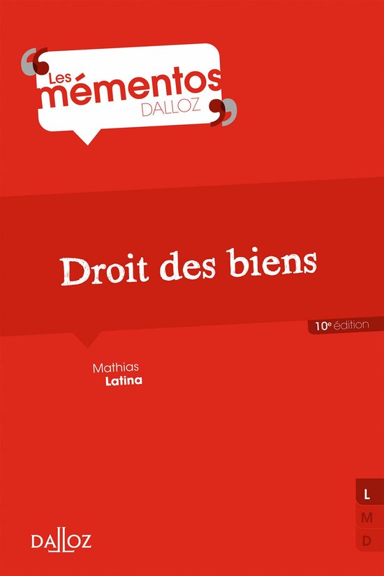 Mémentos - Droit des biens. 10e éd. - cover