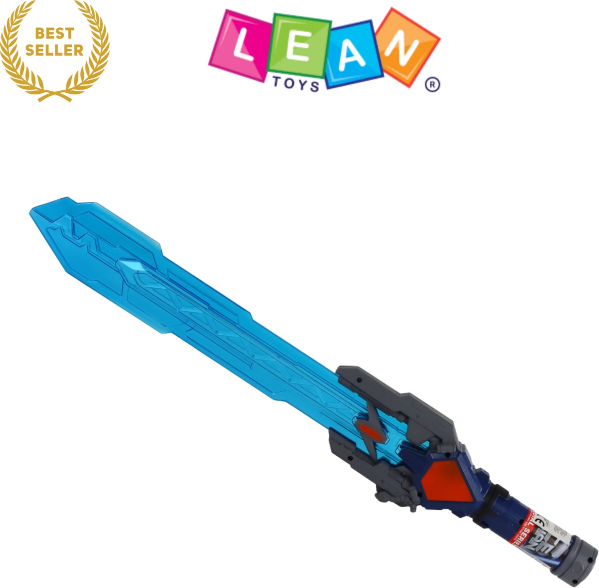 Lightsaber Cosmic Blue Sound Light 60cm – Ruimtezwaard met Licht & Geluid – Futuristisch Speelgoedzwaard voor Kinderen – Blauw Licht, Realistische Soundeffects – CE & EN71 Gecertificeerd – Vanaf 5 Jaar – Met Ebook