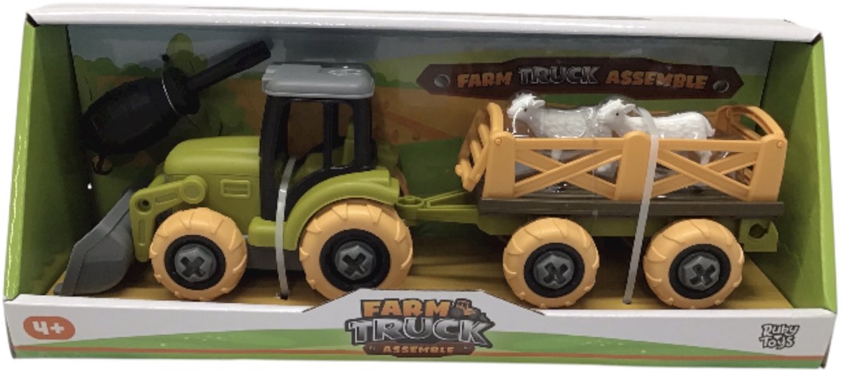 Farm Truck Tractor met Aanhanger